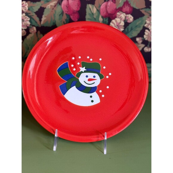 Waechtersbach Other - WAECHTERSBACH Set Of 8 Snowman Salad Plates 7 5/8" Diameter Christmas Holiday